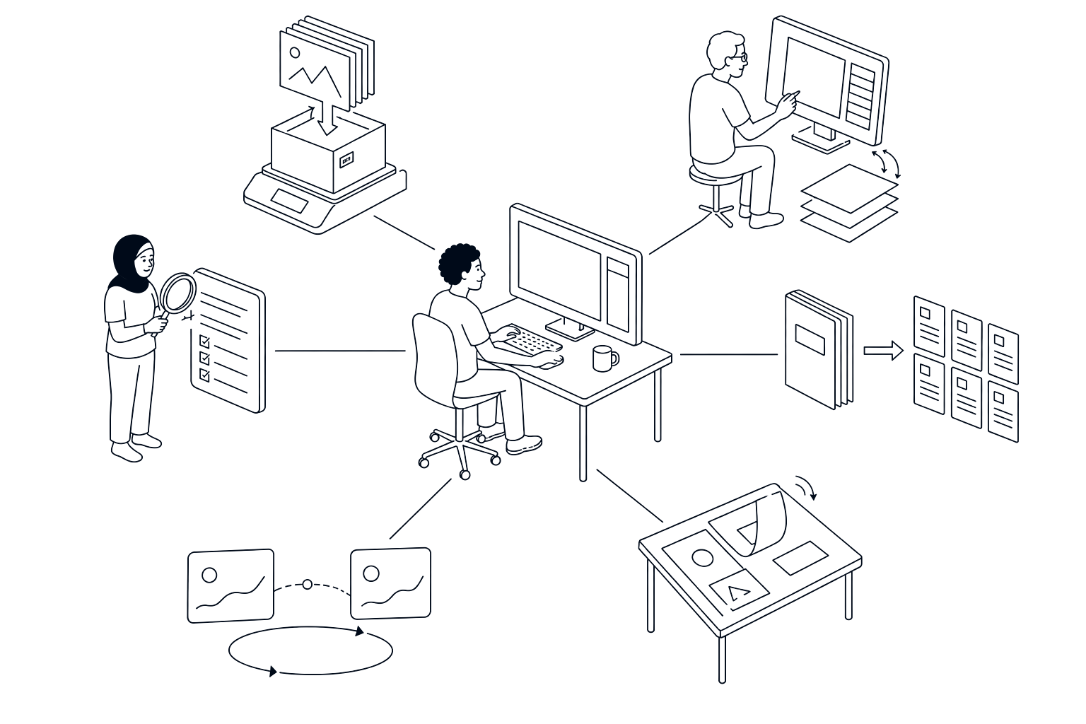 Illustration des outils créatifs réunis dans PetalKit.